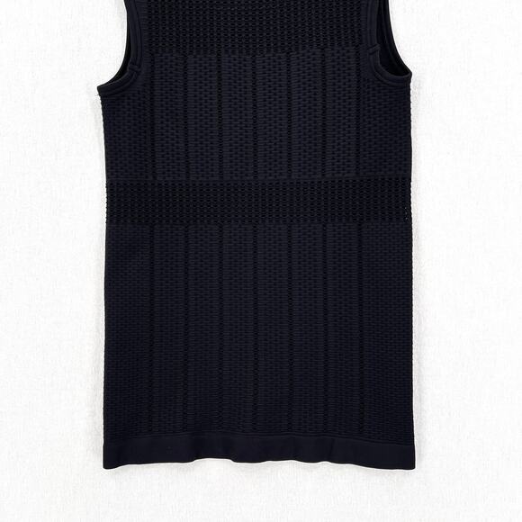ATHLETA DEREK LAM Soho Seamless Muscle Tank Womens Small Black Perforated Knit - Picture 7 of 11